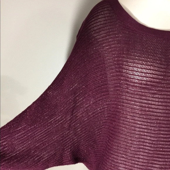 APT9 Burgundy Sweater 3/4 Sleeve Sparkle XL - Picture 4 of 14